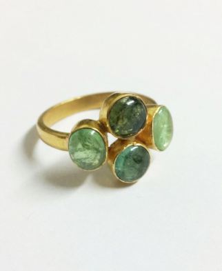 ring_green tourmaline four stone_